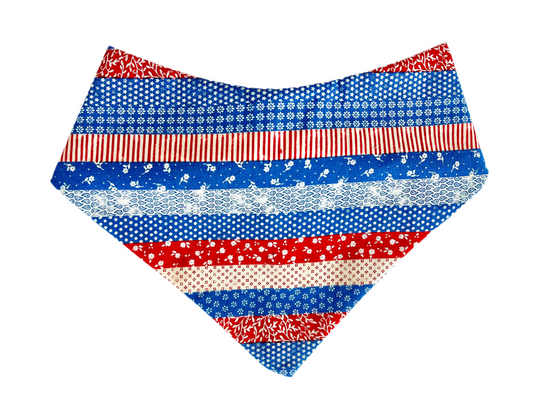 Red, White & Woof Bandana